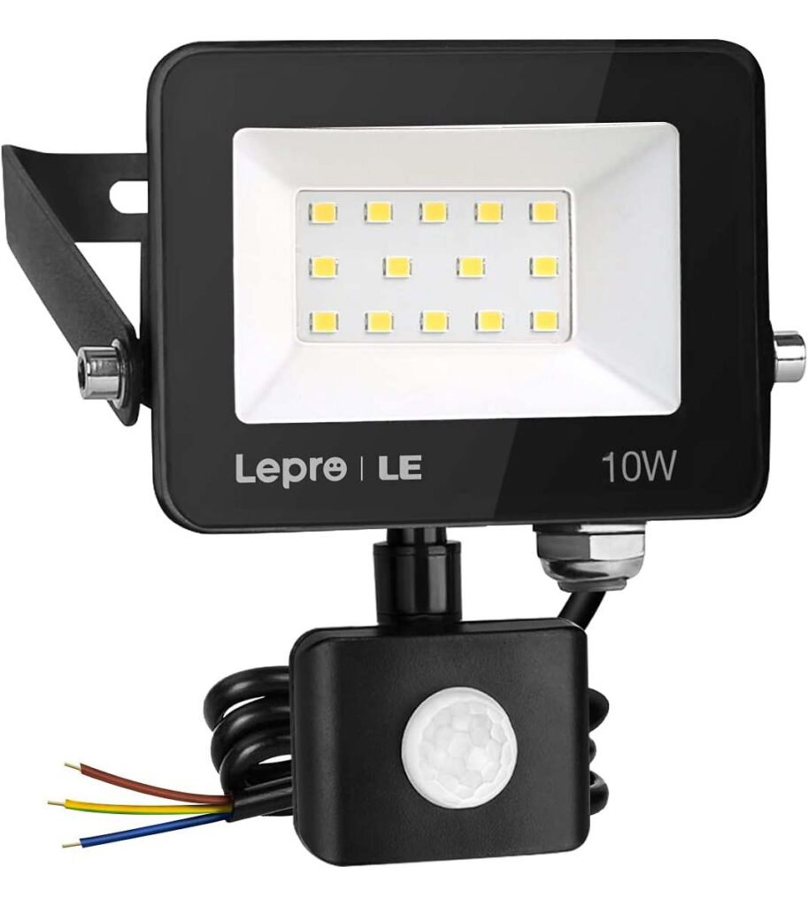 Lepro 10W LED Strahler mit Bewegungsmelder