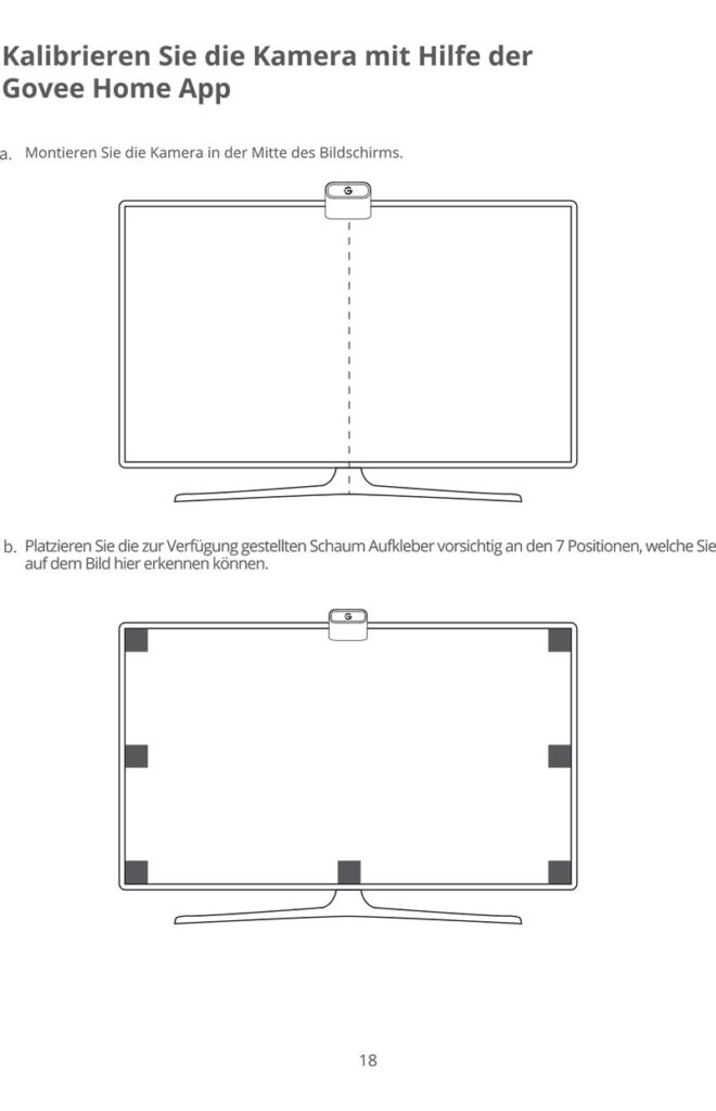 Montageanleitung für Govee TV Backlight 3 Lite Kit H605A