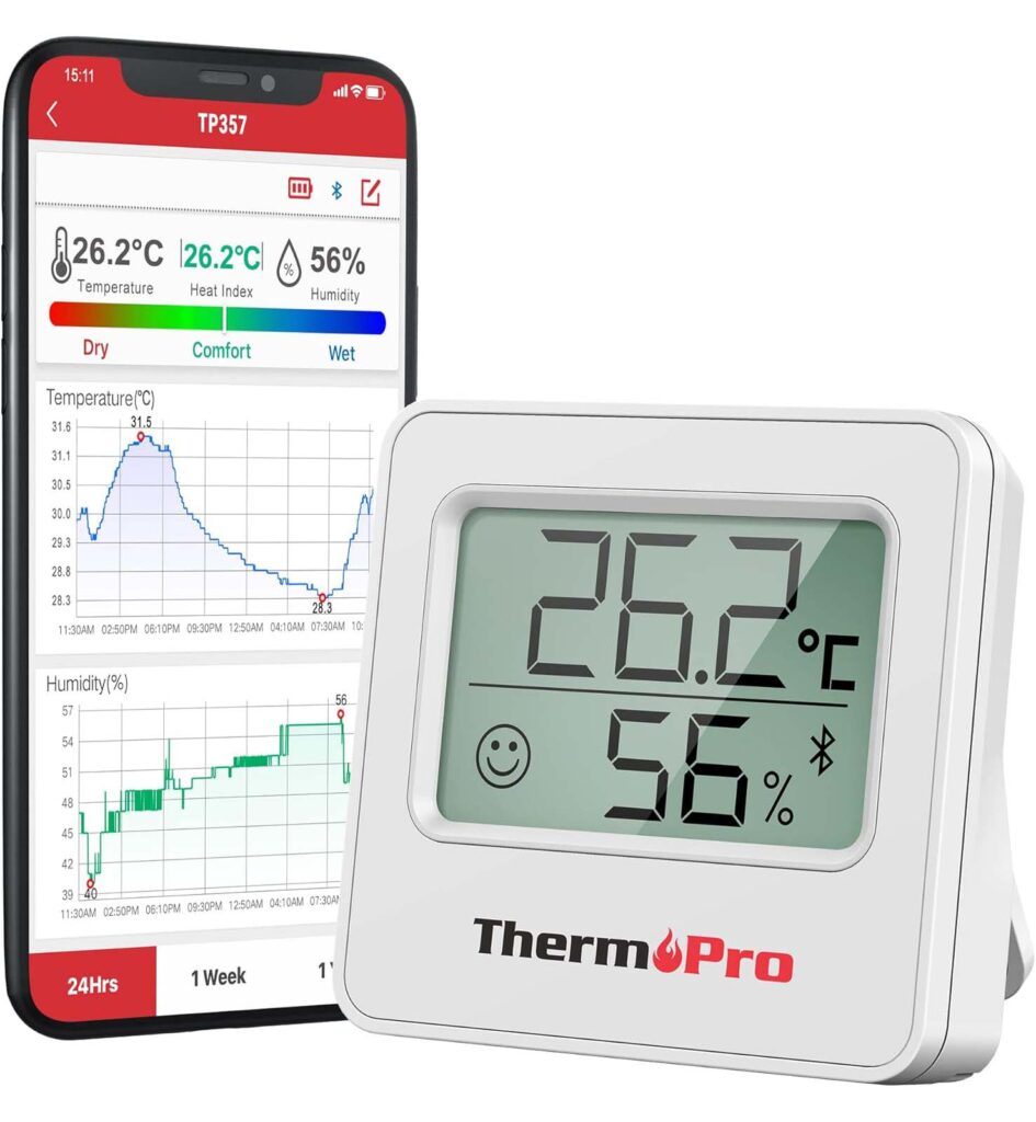 ThermoPro Bluetooth Thermometer Hygrometer TP357