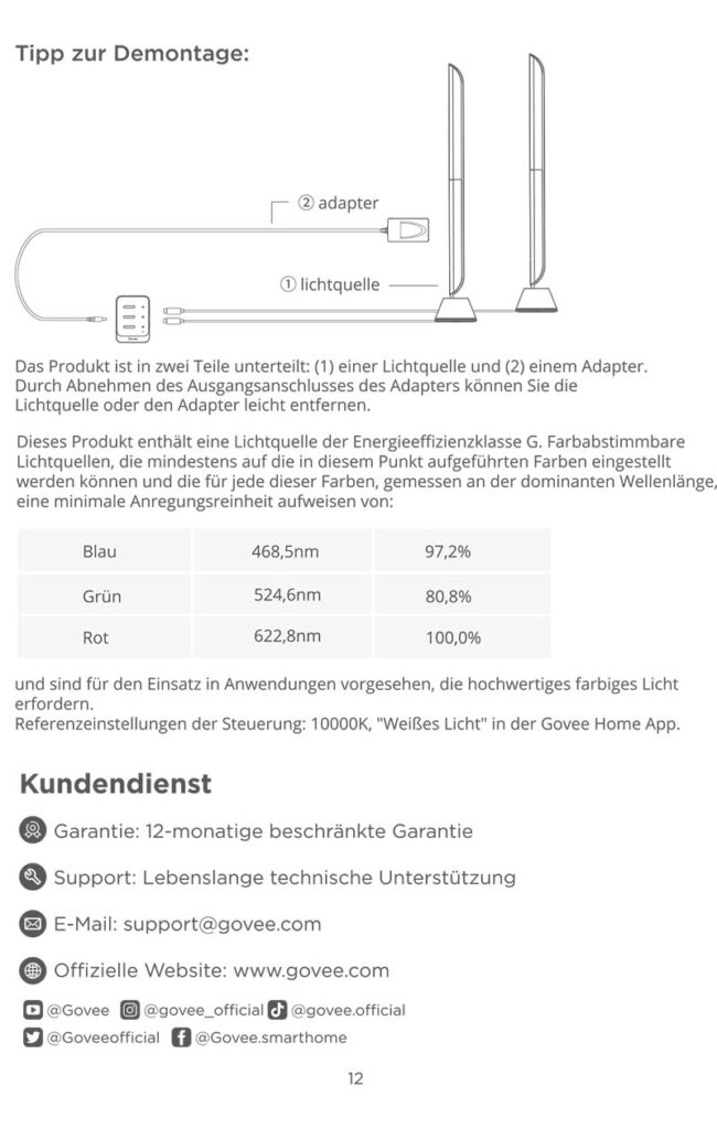 Anleitung Govee Ambilight H6043