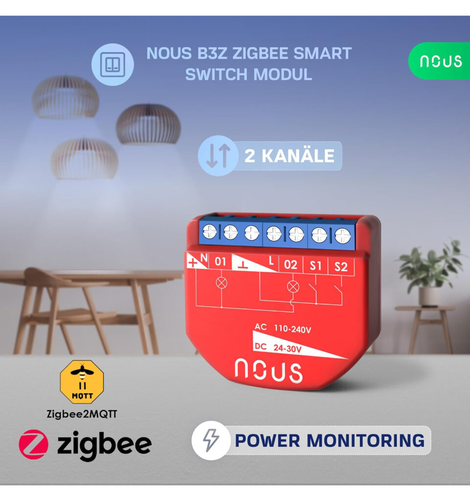 Nous B3Z ZigBee Smart Switch Modul