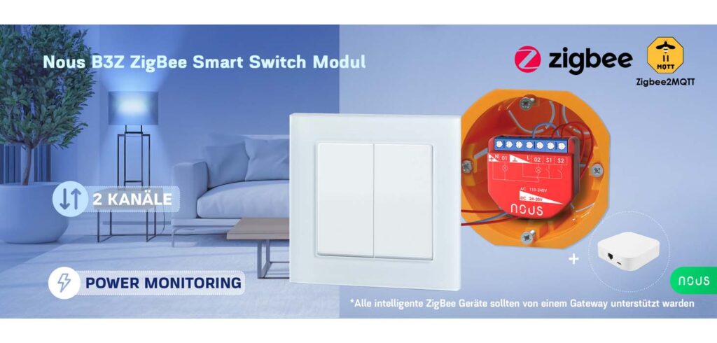 Nous B3Z ZigBee Smart Switch Modul