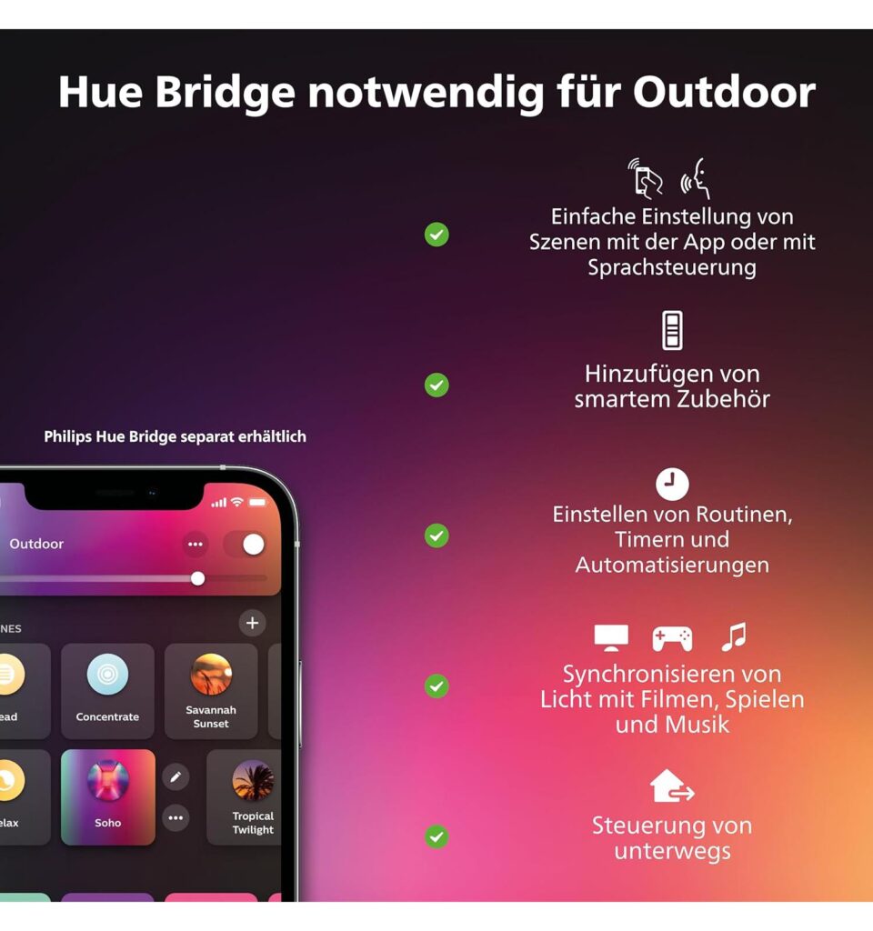 Philips Hue Amarant Wandfluter