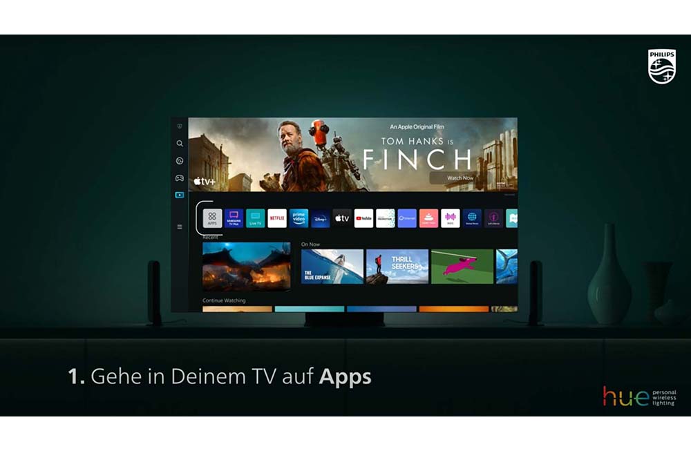 Philips Hue Sync TV App einrichten