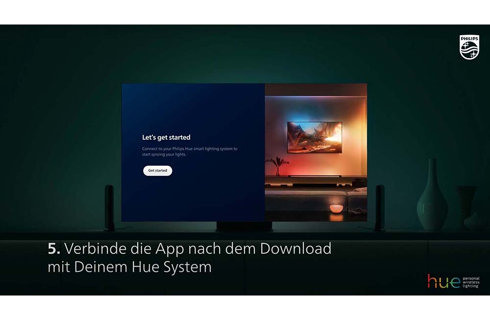 Philips Hue Sync TV App einrichten