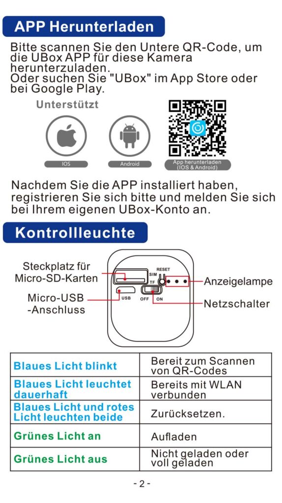 Benutzerhandbuch für Javiscam B6 Mini Kamera