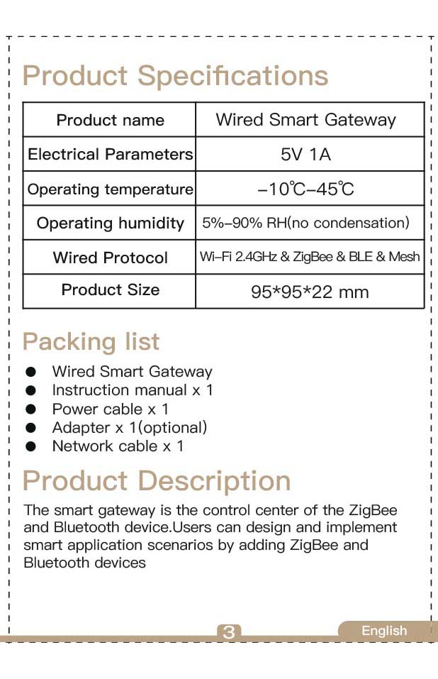 Benutzerhandbuch für MOES Wired Multi-Mode Gateway