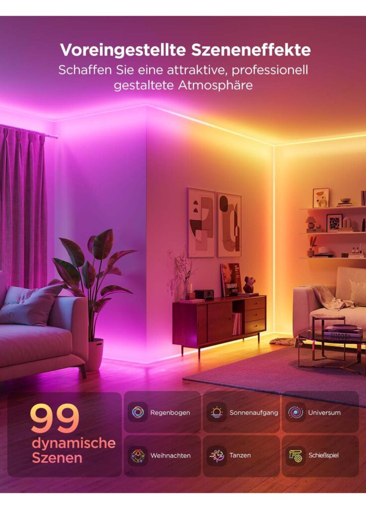 Govee Neon LED Strip für Sockelleiste 5m