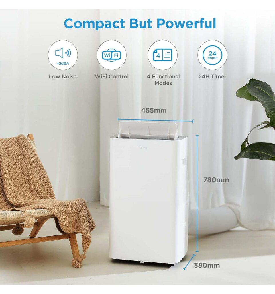 Midea Mobiles Klimagerät Silent Cool 26 Pro WF