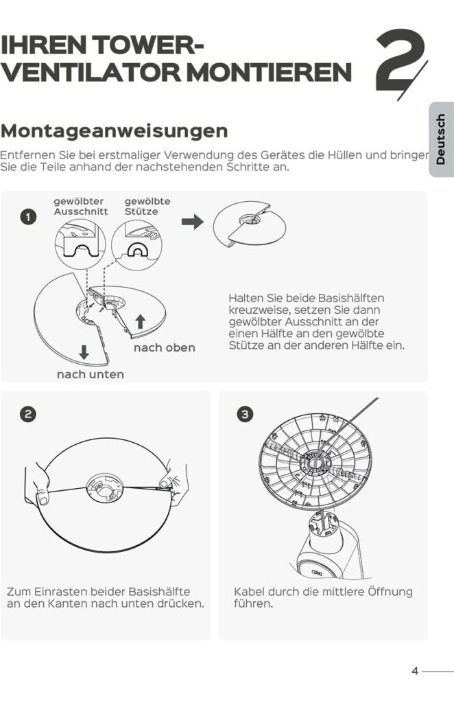 Benutzerhandbuch für Dreo Smart Turmventilator DR-HTF001S