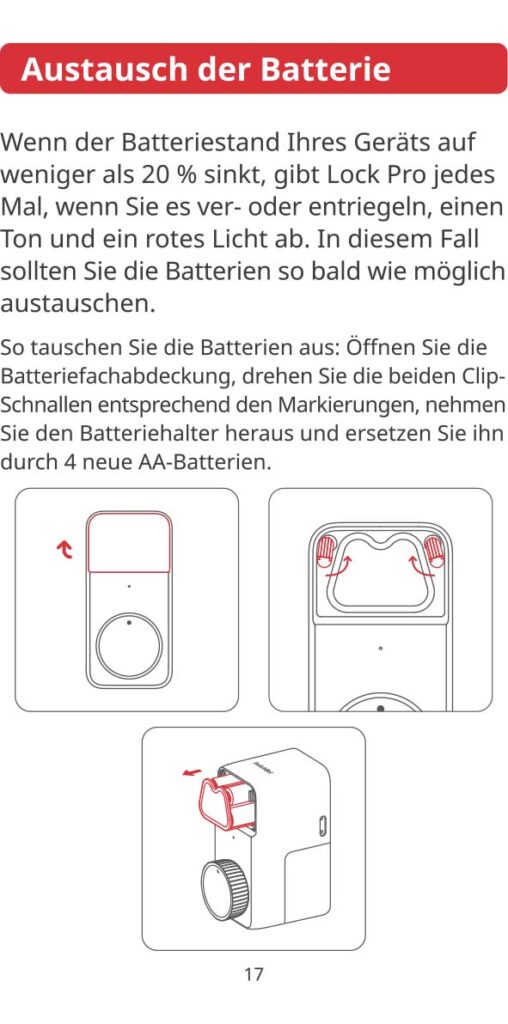 Anleitung SwitchBot Smartes Türschloss Matter