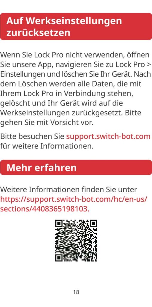 Anleitung SwitchBot Smartes Türschloss Matter