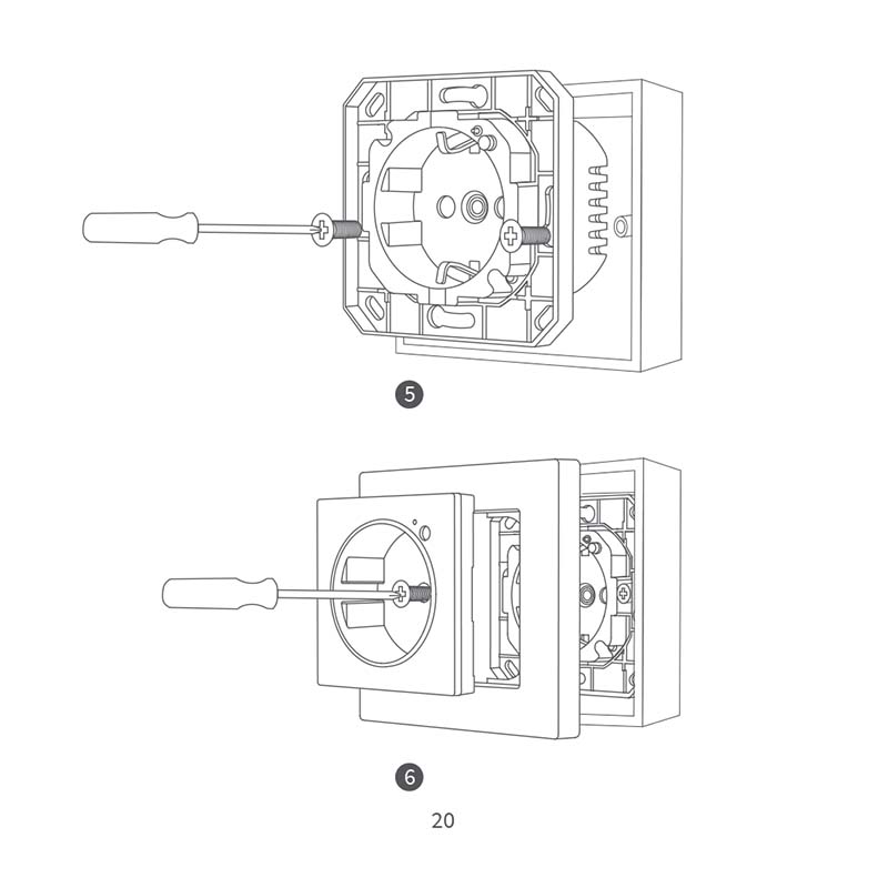 Montageanleitung für Aqara Wandsteckdose H2 WP-P01D