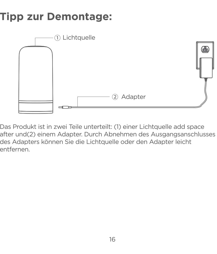 Anleitung Govee Tischleuchte H6022