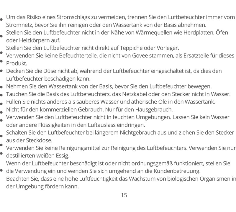 Benutzerhandbuch für GoveeLife Luftbefeuchter Govee H7140