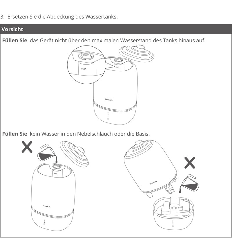 Benutzerhandbuch für GoveeLife Luftbefeuchter Govee H7140