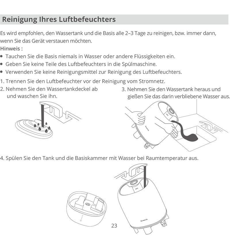 Benutzerhandbuch für GoveeLife Luftbefeuchter Govee H7140