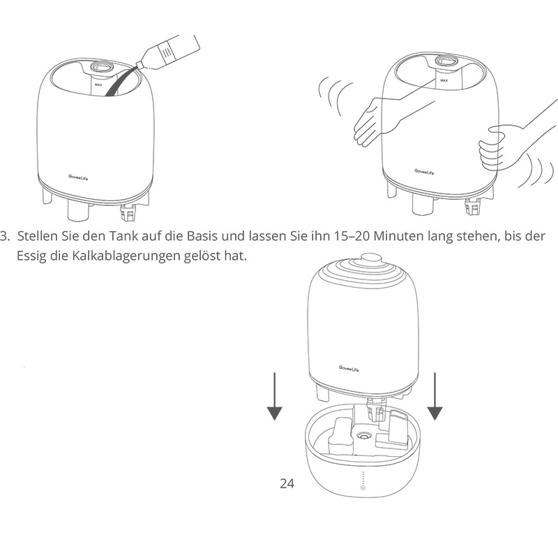 Anleitung Govee Humidifier H7140