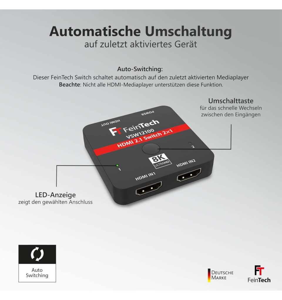 8K 60Hz HDMI Switch