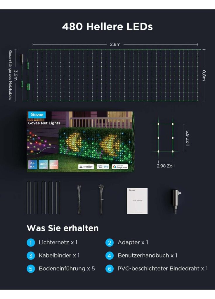 Govee Lichterkette Netz