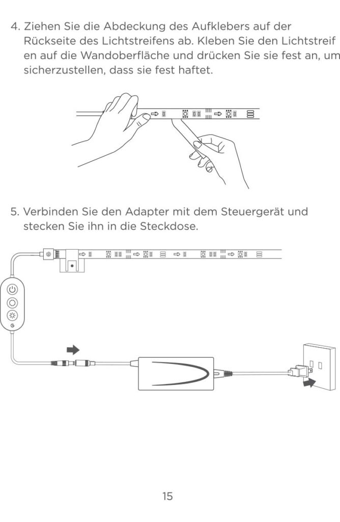 Montageanleitung für Govee Strip Light 2 Pro 5m H61F5