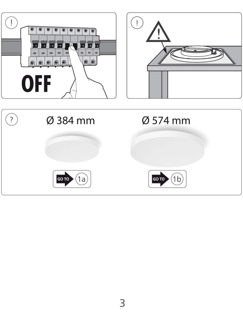 Montageanleitung für Philips Hue Datura Deckenleuchte S