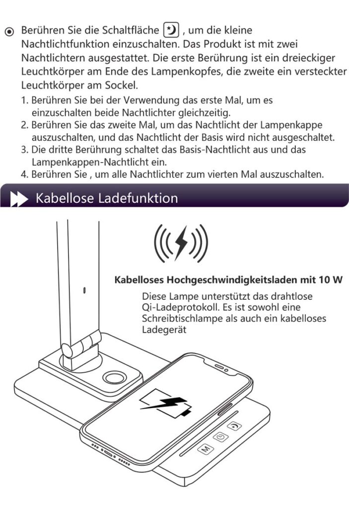 Benutzerhandbuch für LAOPAO TX223C Schreibtischlampe