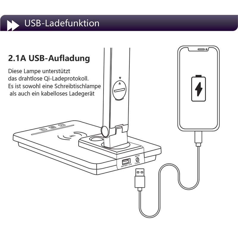 Benutzerhandbuch für LAOPAO TX223C Schreibtischlampe