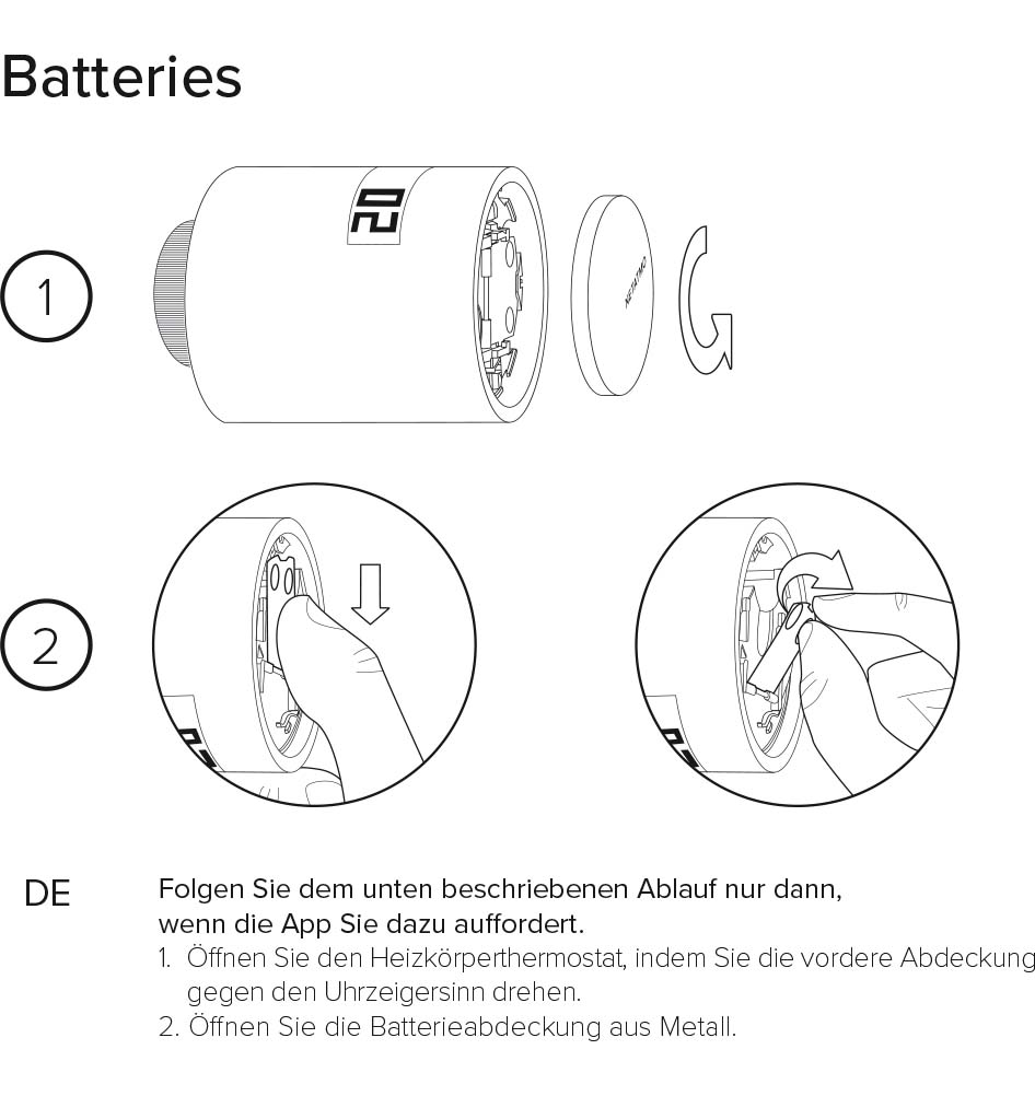 Montageanleitung für Netatmo Smarte Heizkörperthermostat