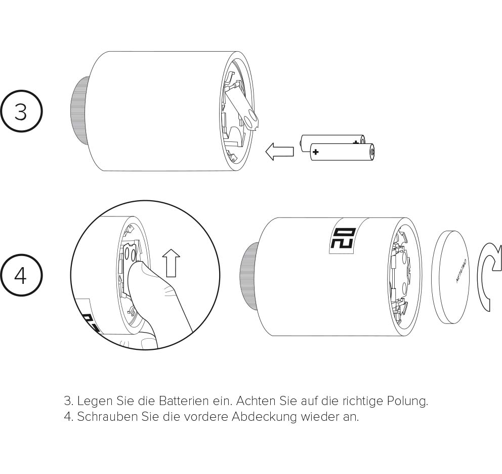Montageanleitung für Netatmo Smarte Heizkörperthermostat