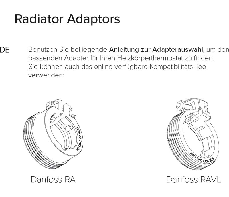 Montageanleitung für Netatmo Smarte Heizkörperthermostat