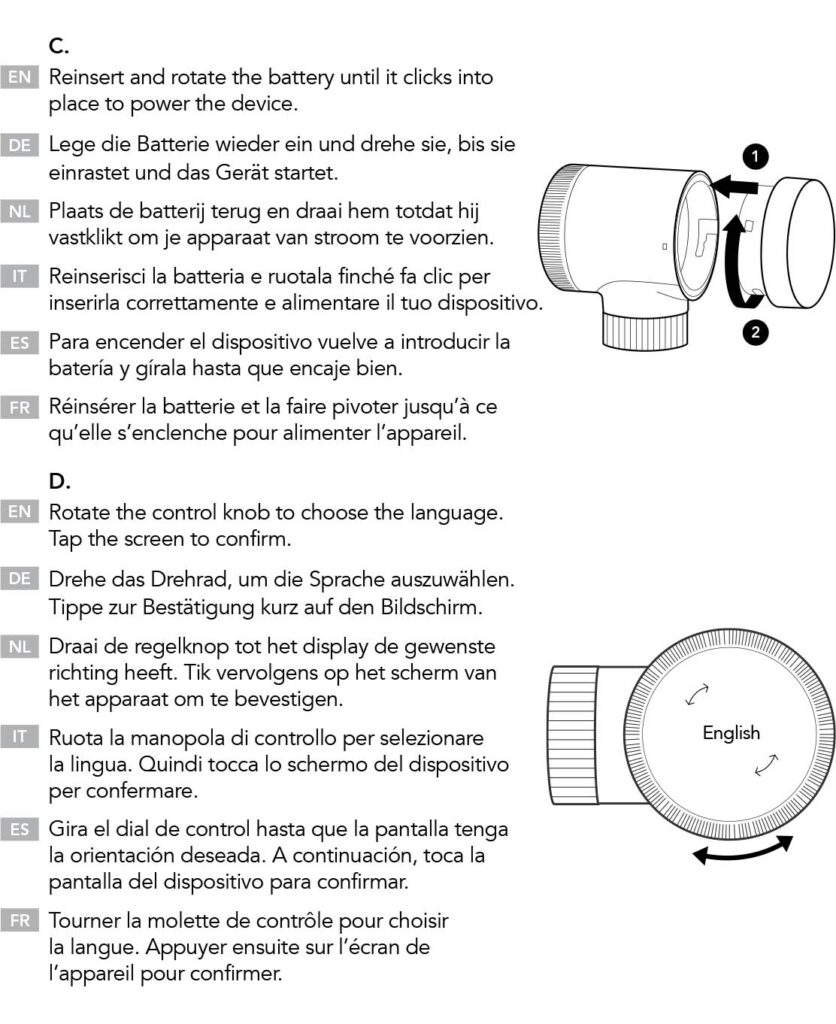 Montageanleitung für tado Smartes Heizkörperthermostat X