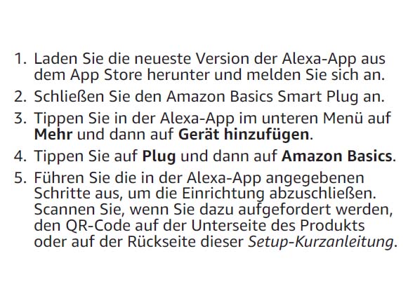 Benutzerhandbuch für Amazon Basics Smart WLAN Steckdose