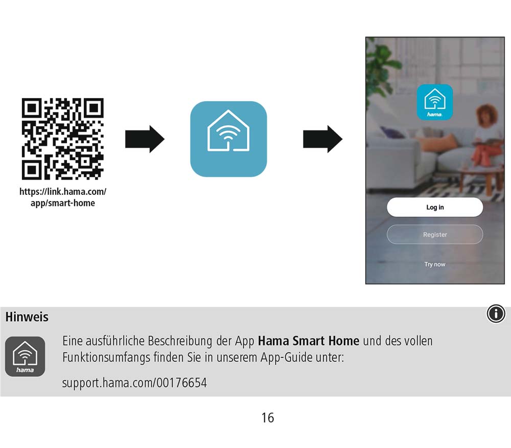 Benutzerhandbuch für Hama Smart WLAN Steckdose 00176654