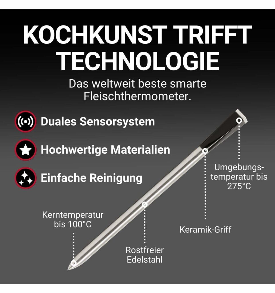 MEATER Plus Kabellose Fleischthermometer Bluetooth