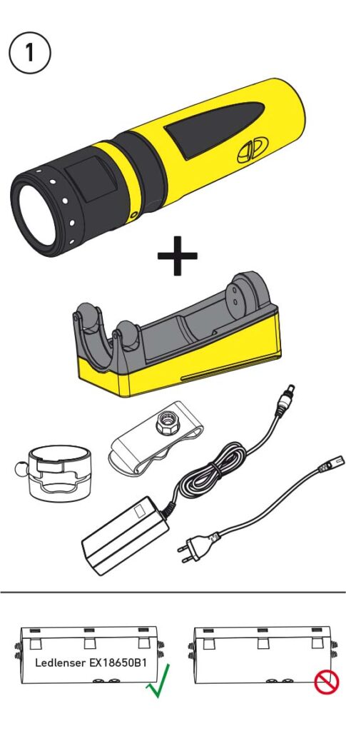 Benutzerhandbuch für Ledlenser EX7R ATEX Taschenlampe
