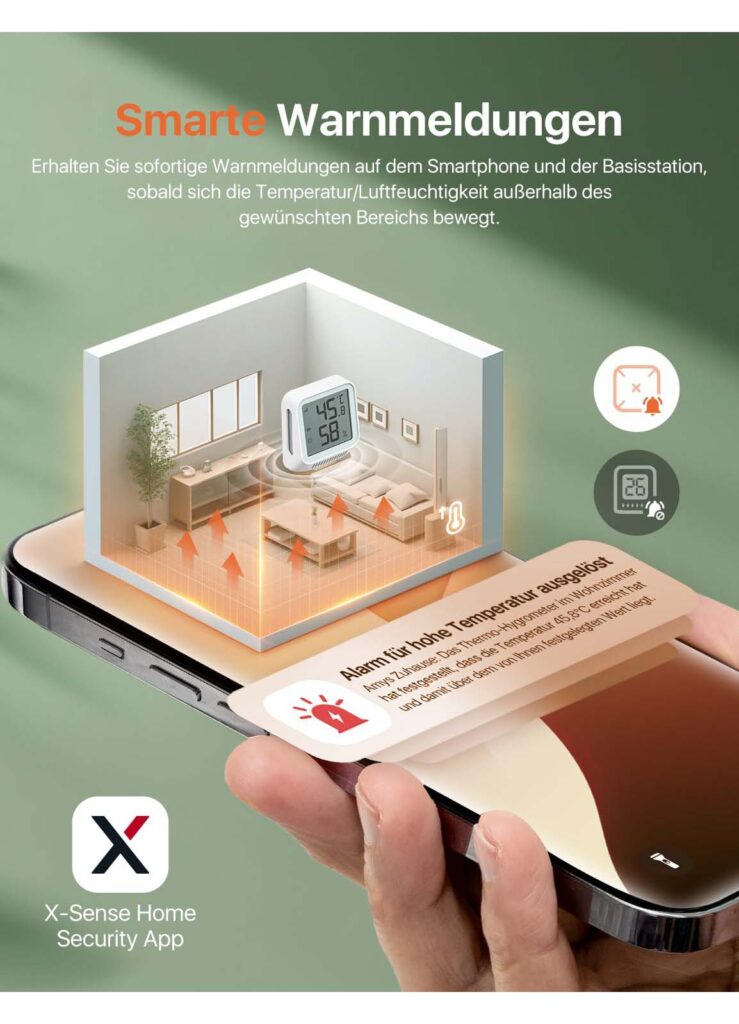 Raumthermometer X-sense kompatibel mit Alexa